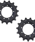 Top Shelf 2 Pack 15 Tooth Drive Sprocket For Kubota SVL75 SVL75 2 SVL75C skid steer loader heavy duty steel sprockets.