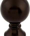 Serene 1 Inch Round Cabinet Knob In Honey Bronze, front view, durable metal hardware with smooth finish