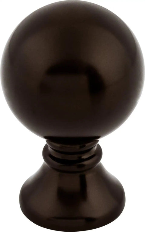 Serene 1 Inch Round Cabinet Knob In Honey Bronze, front view, durable metal hardware with smooth finish