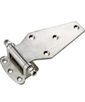 Beefy 304 Stainless Steel Heavy Duty Hinge With Bearings For Flat Doors On Refrigerated Trucks And Industrial Equipment Use One Piece Easy Install Durable Security Mounting Holes, 304 steel hinge