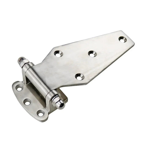 Beefy 304 Stainless Steel Heavy Duty Hinge With Bearings For Flat Doors On Refrigerated Trucks And Industrial Equipment Use One Piece Easy Install Durable Security Mounting Holes, 304 steel hinge
