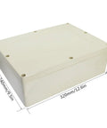 Heavy IP65 Waterproof Junction Box Universal Electrical Enclosure Built From ABS Plastic 320x240x110mm Pale Gray Side View
