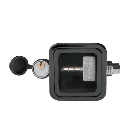 Keyless Press On Locking Silent Hitch Pin For Two Inch Hitches Heavy Duty Five Eighth Inch Threaded Pin Fits Class IV Tow Up To Twelve Thousand Pounds