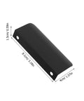 Matte Black Hidden Edge Pull Cabinet Drawer Handles 12 Pieces Aluminum Alloy 80mm Back Mount Concealed Hardware For Kitchen Wardrobe