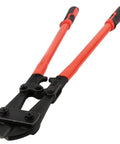 Heavy Duty 24 Inch Bolt Cutter For Locks, Chains And Rivets With Drop Forged Cr-Mo Steel Jaws, Non Slip Rubber Handles