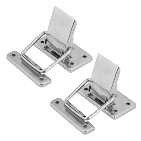 Premium Stainless Steel Spring Latch Toggle Hasp Two Pack Rust Proof Cabinet Locker Door Securing Hardware Durable Heavy Duty Home Security Solution You Gotta Try two stainless steel spring latch hasps