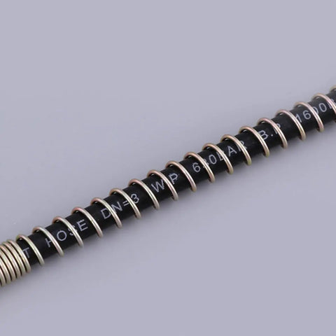 High Pressure Pump Hose Quick Connect Metal Coil Air Inflation Tube Works With Pressure Washers Compressors Plus Accessories Slick Easy Fit Fast Setup Efficient Home Garage Cleaning Tire Inflation And Fits Standard Nozzles Spot On Works Like A Charm black metal coil hose