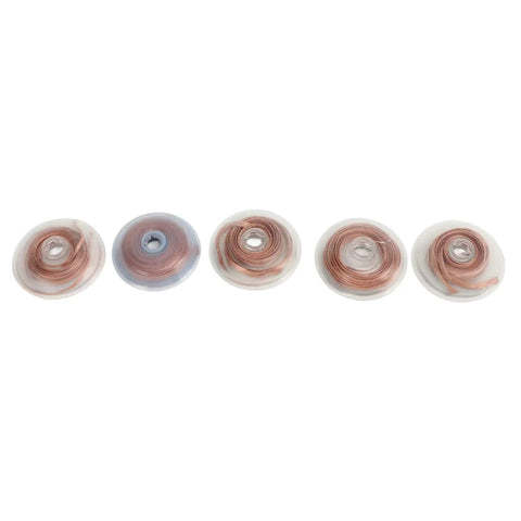Five Piece Pro Grade High Purity Copper Soldering Wick Desoldering Solder Removal Braid Set For PCB Circuit Board Repair And Electronics Maintenance 1.5mm 2.0mm 2.5mm 3.0mm 3.5mm in plastic reels
