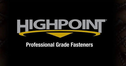 Highpoint logo with text 'Professional Grade Fasteners' on a black background.
