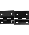 Heavy Duty Rear Door Hinges Compatible With After 1973 Truck Camper Shell Glass Hatchback Straight Up Replacement For Part Number 711513 black metal hinges with mounting holes