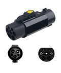 Type 1 To GBT EV Charger Adapter For SAE J1772 Electric Vehicles, 32A Compatible With GBT Chargers, Portable High Power Connector, Black