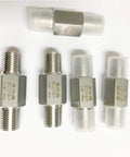 Heavy Duty BSPT Equal Male Check Valve Set For Water Gas Oil, 1/4 Inch 3/8 Inch 1/2 Inch Threads, 304 Stainless Steel Inline Valve, Non-Return, High Flow, Durable Fit, BSPT male check valves