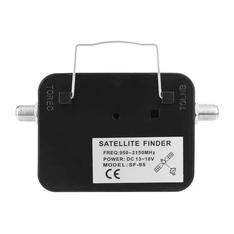 Back view of Pocket Sized Analog Satellite And Dish Finder With Tone For C Band Ku Band Digital TV Tuning High Sensitivity