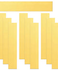 10 Piece Brass Shim Stock Set 6 Inch Long By 1 Inch Wide 0.002 Inch Thick Brass Strips For Metalworking Jewelry Making Diy Projects Smooth Polish Finish