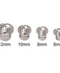 Pro Woodworking Dowel Locator Kit 16 Piece Center Point Dowel Transfer Plugs Set 6mm 8mm 10mm 12mm Steel Chrome Plated