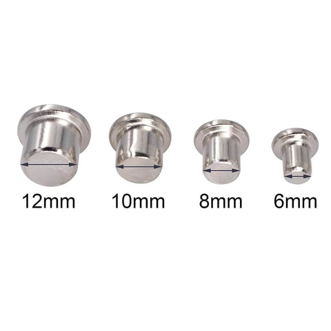 Pro Woodworking Dowel Locator Kit 16 Piece Center Point Dowel Transfer Plugs Set 6mm 8mm 10mm 12mm Steel Chrome Plated