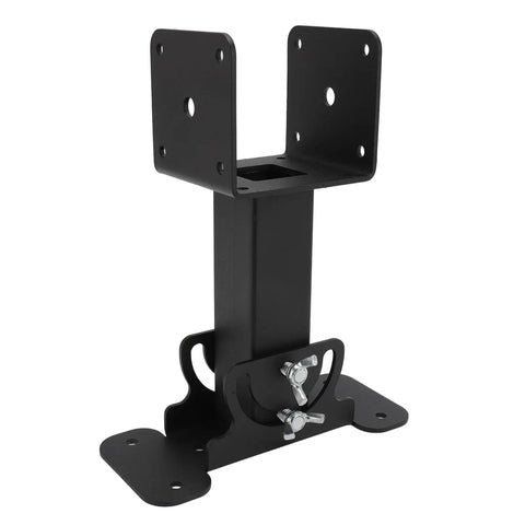 Beefy Heavy Duty Roof Riser Brackets Kit For Wood Posts Adjustable From 0 To 180 Degrees Fits 4 By 4 And 4 By 6 Posts Patio Pergola Black Powder Coated Includes 6 Hex Screws For Gazebos Porches Backyard