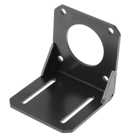 Sturdy Stepper Motor Mounting Bracket for NEMA23 With Stainless Steel Black Finish 6.8 by 6.8 by 6.5 cm