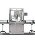 Automatic Industrial Carton Case Sealer Closing Machine Tape System For Food Industry Packaging High Speed Double Seam Round Metal Can Sealing Equipment Heavy Duty Performance with stainless steel finish.