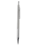 Solid Heavy Duty Tungsten Carbide Scriber With Retractable Clip Etching Pen, 140mm metal body with knurled grip.