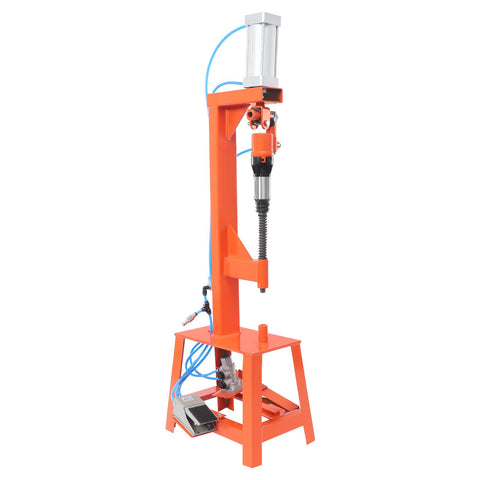 2 In 1 Pneumatic Shovel Brake Pad Riveting Machine With Tool Kit Case For Automotive Construction Shipbuilding And Aircraft Maintenance Fast Cutting And Riveting