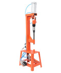 Heavy Duty 2 In 1 Pneumatic Brake Shoe Repair Tool With Pressure Gauge Shovel Cutting And Riveting Machine, orange frame