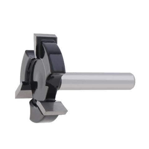 CNC Spoilboard Surfacing Router Bit for Slab Flattening One And A Quarter Inch Cut Diameter Alloy Steel Body With Anti Kickback Design Durable Bottom Cleaning Router Bit side view