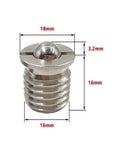 5 Pack Premium Stainless Steel Flanged Spring Ball Plungers Press Fit Bead Lock Screws M16 Threaded Hardware with dimensions 18mm x 16mm
