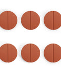 2-1/2 Inch Drawer Pulls Cabinet Handles 12 Pieces (6 Pairs) Half Round Half Moon Semicircle Knobs With Screws Aluminum Alloy For Kitchen Cabinets Cupboards Dresser And Bedroom Furniture
