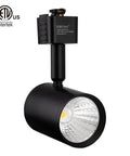 Close-up of LED Track Lighting Heads Pack Of 6 For Real, 6.5W Each, 24 Degree Beam, Black, 4000K Neutral White, J Type Compatible
