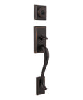 Hawthorne Front Door Lock Set With Deadbolt And Exterior Handleset, Venetian Bronze Finish, SmartKey Rekey Security