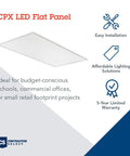 2x4 LED Flat Panel Ceiling Light Kit With 9 Configs, Easy Installation, Warranty, Ideal for Offices
