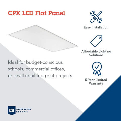 2x4 LED Flat Panel Ceiling Light Kit With 9 Configs, Easy Installation, Warranty, Ideal for Offices
