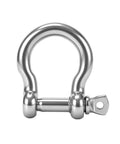 Badass 304 Stainless Steel Marine Shackle With Screw Pin For Tough Boat Rigging Mooring And Towing Secure Hardware Link For Outdoor Utility Jobs Plug And Play Setup.