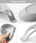 Close-up details of Three Piece Silicone Spoon Rest Set For Stove Top And Kitchen Counter, Heat Resistant Utensil Holder