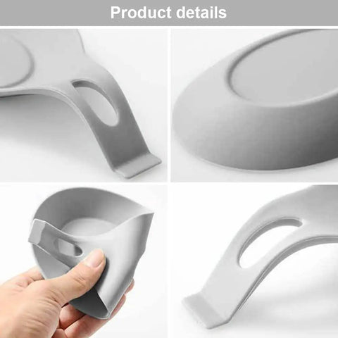 Close-up details of Three Piece Silicone Spoon Rest Set For Stove Top And Kitchen Counter, Heat Resistant Utensil Holder