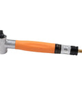 Top Shelf Right Angle Air Die Grinder Pencil Style Tool Pumping A Solid 70000 RPM Free Speed, metal with orange grip, for quick deburring.