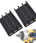 Two Pack Magnetic Drill Bit Holder Set for Impact Drivers and Drills Heavy Duty Nylon Construction with adhesive mount