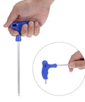 4mm Ball End Hex Key T Handle Wrench Spanner in Metric CR-V Steel Durable Chrome Vanadium with ergonomic L grip for tight spaces