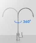 Pure Water Tap with Ceramic Filter for Kitchen Sink - 150Mm X 328Mm Brass Faucet with 360-degree swivel neck.