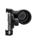 Side view of Dope Rifle Scope Camera Mount For Smartphones With All Aluminum Build And Tool Free Fast Lock Dual Viewing Angles