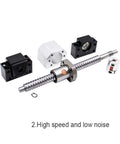Get A Complete SFU2005 20mm Rolled Ballscrew Set Kit With BKBF15 Support And DSG20H Nut Housing For Smooth Precision Motion Control In Your Next DIY CNC Project Or Industrial Build Today. 20mm rolled ballscrew kit with support blocks and nut housing