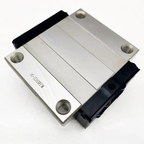 High Precision Linear Carriage Block HSR35 Series for high speed motion, CNC robotics and automation, top view of metal block