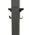 Commercial Grade Dual Port Electric Charger Pedestal Rock Solid Aluminum freestanding stand 60 inches tall with smooth cable dock.