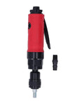 Heavy Duty Pneumatic Die Grinder Built Different With High Octane 4000 RPM Air Motor And Rock Solid Zinc Alloy Frame, red and black design.