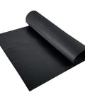 Embossed Wide Rib Waterproof Vinyl Floor Runner With Non Slip Backing Heavy Duty Protector Mat, rolled view, 36x72 inches