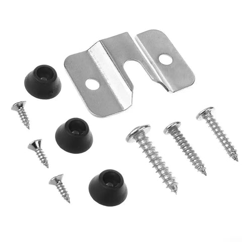 Heavy Duty Metal Wall Mount Bracket With Screws And Pads For Secure Dartboard Hanging On Wall Backboard Or Cabinet Silver Finish Easy Install