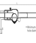 Inner Caliper 8-150/13-200/15-300mm Digital Vernier Gauge(13-200mm) diagram showing dimensions and features.