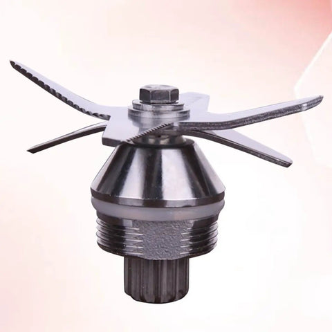 Stainless Steel Blade Replacement For Soy Milk Makers And Blenders Built To Last Kitchen Part No Fuss Easy Install Safe Food Grade Material Durable Blade For Smooth Soy Milk Extraction Compact Long Lasting Performance, stainless steel blade replacement with threaded mount and four blades