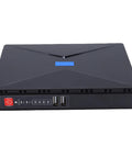 Compact Mini Ups Battery Backup delivers a rock solid 8800mAh reserve, sleek black design with USB ports for modem and router.